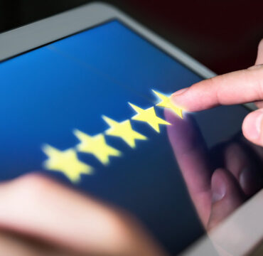 5 Star Rating Or Review In Survey, Poll, Questionnaire Or Custom